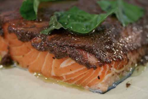 salmone con tapenade