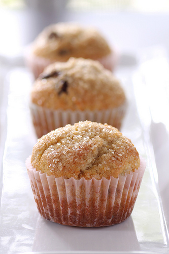 orange chocolate chip muffins