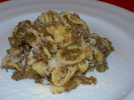 orecchiette sparacelli e pecorino