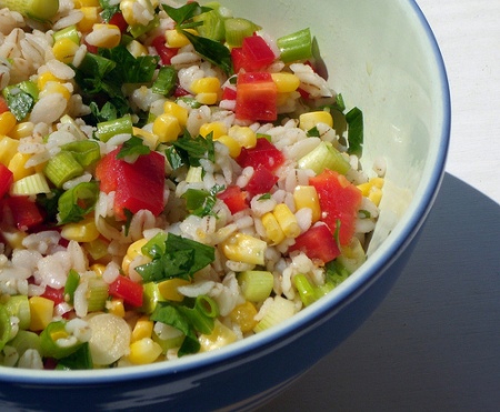 Insalata di farro e mais