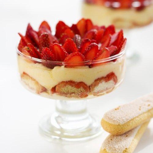 dolci light tiramisù leggero fragole