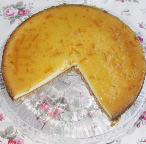 Cheesecake marmellata arance