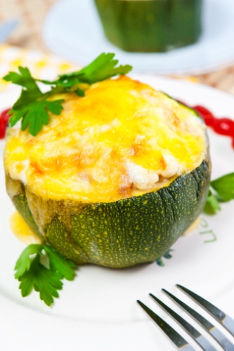 zucchine tonde ripiene caciocavallo