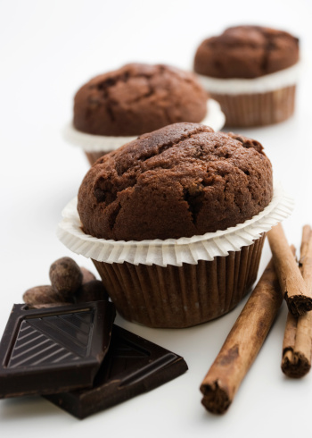 Muffin cioccolato mandorle cannella