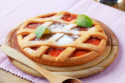 crostata marmellata pesche