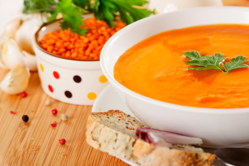 zuppa lenticchie decorticate