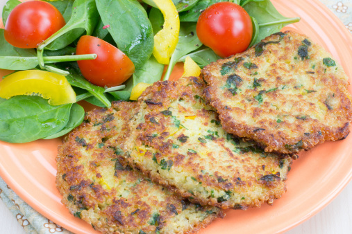 Frittelle zucchine quinoa