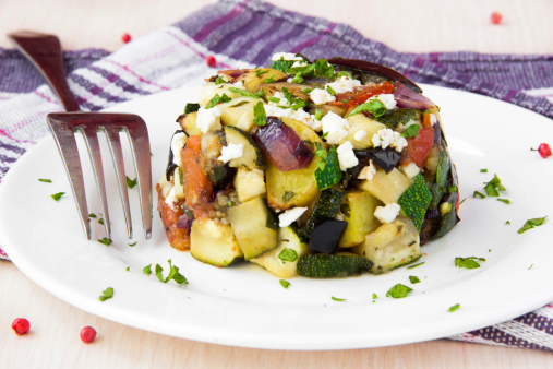 Insalata verdure cotte feta