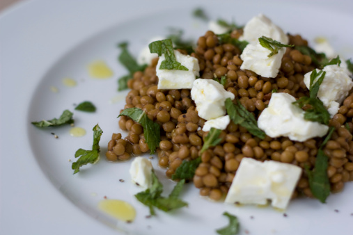 Insalata lenticchie mozzarella