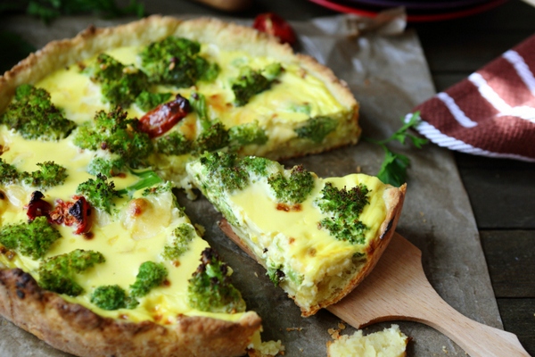 torta salata con broccoli