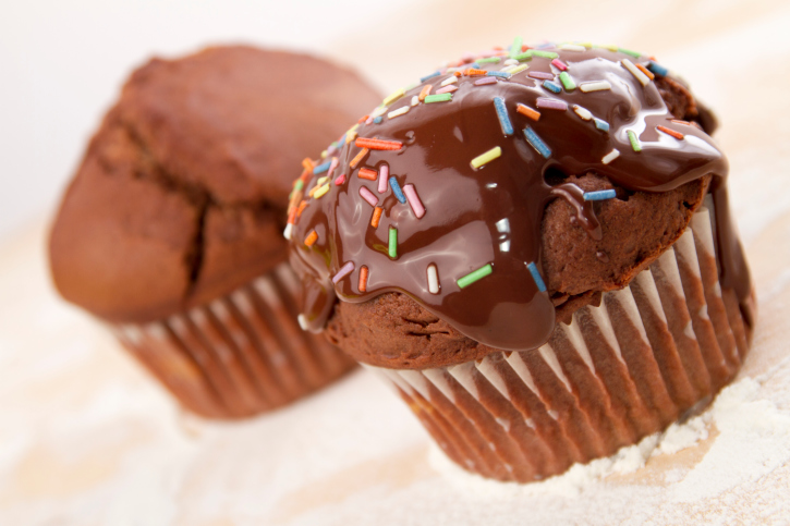 7 muffin al cioccolato FOTO