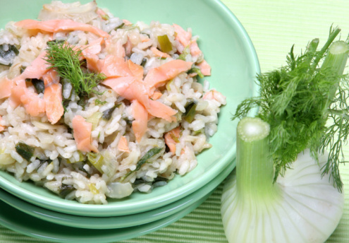 risotto salmone finocchi