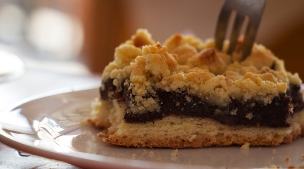 torta sbriciolata ricotta e cioccolato