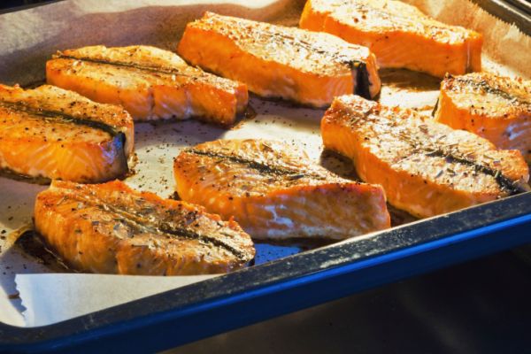 Salmone fresco al forno