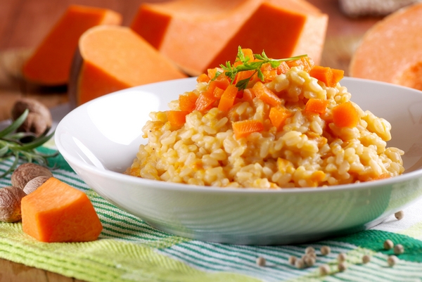 risotto zucca salsiccia