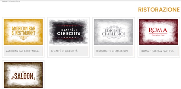 cinecittà ristorazione