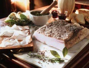 lardo , pesto modenese