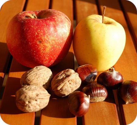 Minestra di castagne e mele