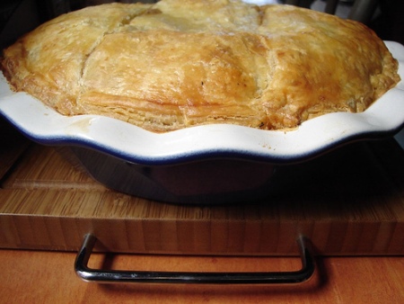 pasticcio autunnale con funghi, zucca, Torta rustica con patate e mozzarella