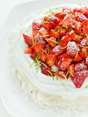 Come riciclare albumi pavlova fragole