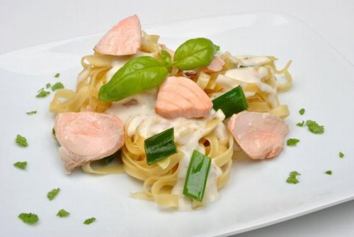 ricette bimy linguine salmone