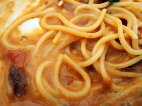 cotto e mangiato cena completa spaghetti orata acqua pazza