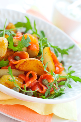 Ricette leggere insalata pane fritto