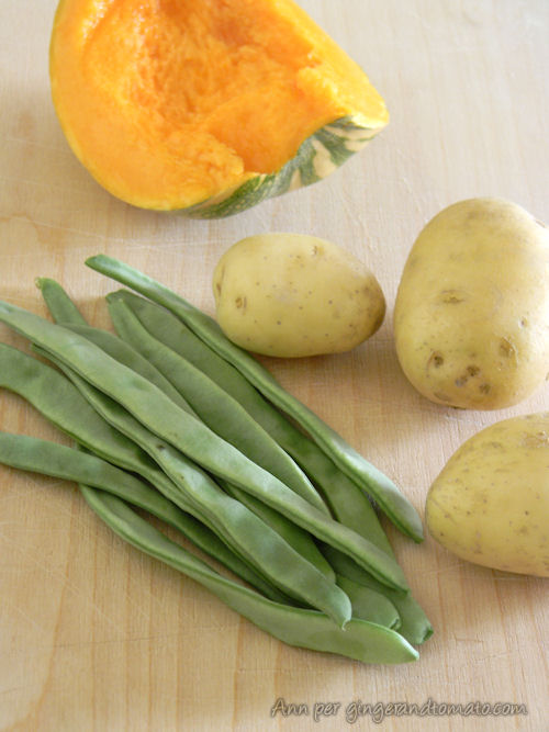 Fagiolini patate  zucca