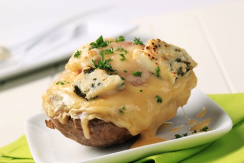 patate forno ripiene funghi formaggio