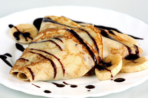 crepes nutella banane dolce grandi bambini