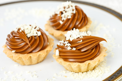 crostatine crema ganache cioccolato bianco caffè