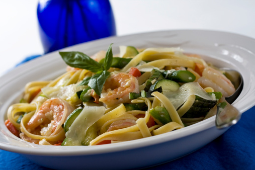  tagliatelle asparagi gamberi primo facile veloce