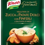 Vellutata Knorr zucca patate dolci finferli