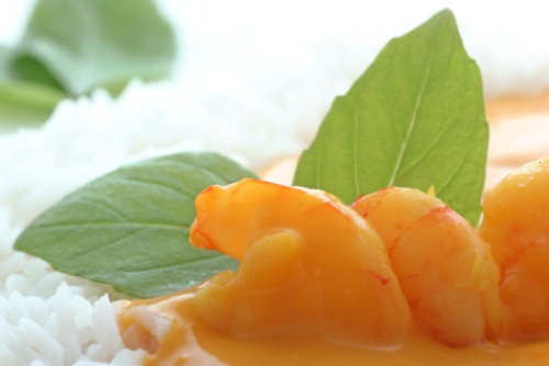 ricette pesce gamberi esotici curry