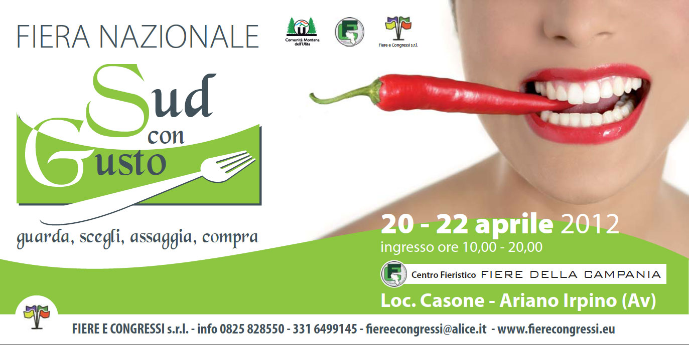 Sud con gusto Guarda Scegli Assaggia Compra 20 22 Aprile nuovo centro fieristico Campania 