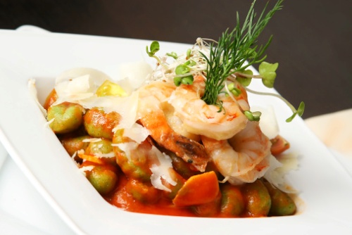 ricette pesce gnocchi verdi gamberi