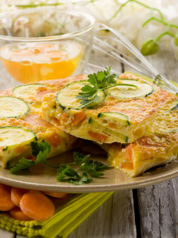 Frittata zucchine microonde