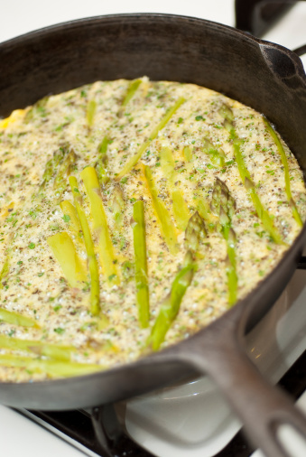 Frittata asparagi panna acida