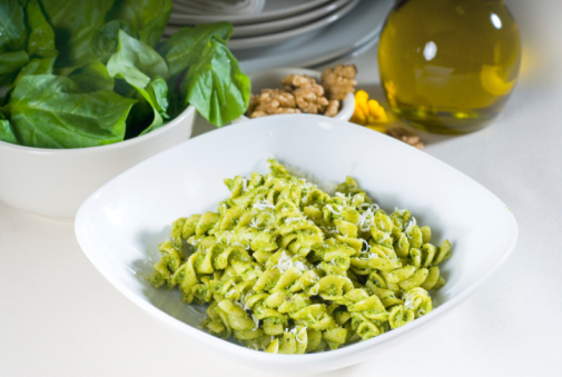 Fusilli vongole pesto menù  Benedetta