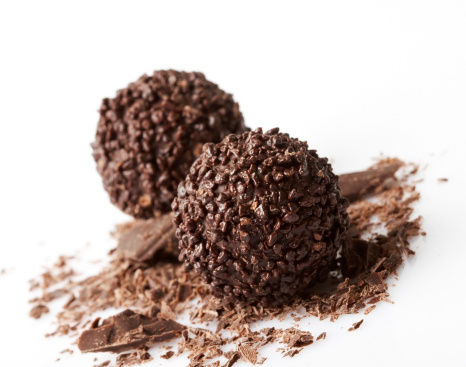 Dolci castagne tartufi cioccolato