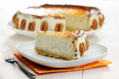 Cheesecake ricotta noci