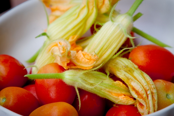 spaghetti fiori zucca