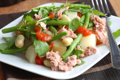 Insalata patate fagiolini tonno