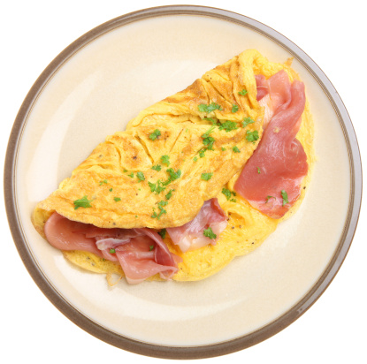 Omelette soffice prosciutto cotto