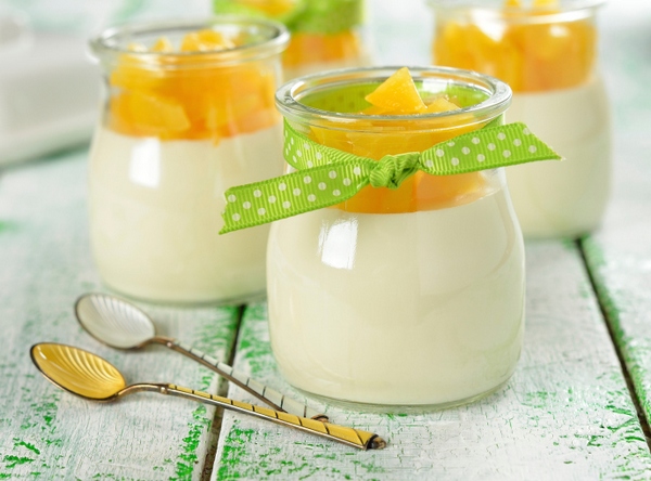 panna cotta pesche caramellate