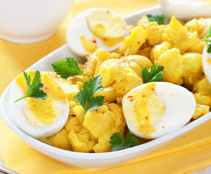 Curry cavolfiore uova sode