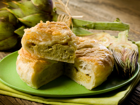 Torta pasqualina ai carciofi con il Bimby