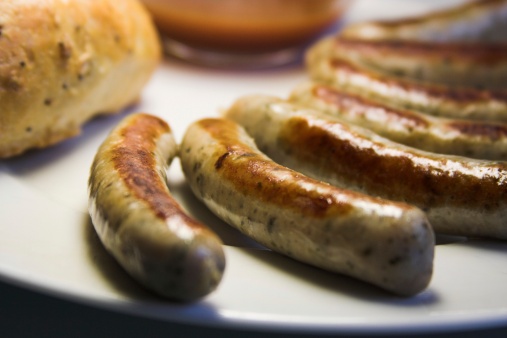 salsiccia e zucchine, antipasti, Bruschetta con salsiccia all'arancia