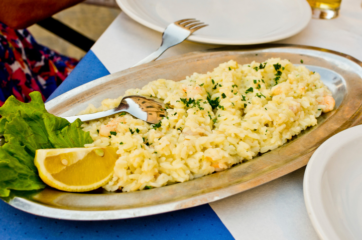 Risotto con porri, rosmarino e limone da Molto bene