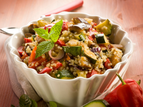 Quinoa con verdure grigliate